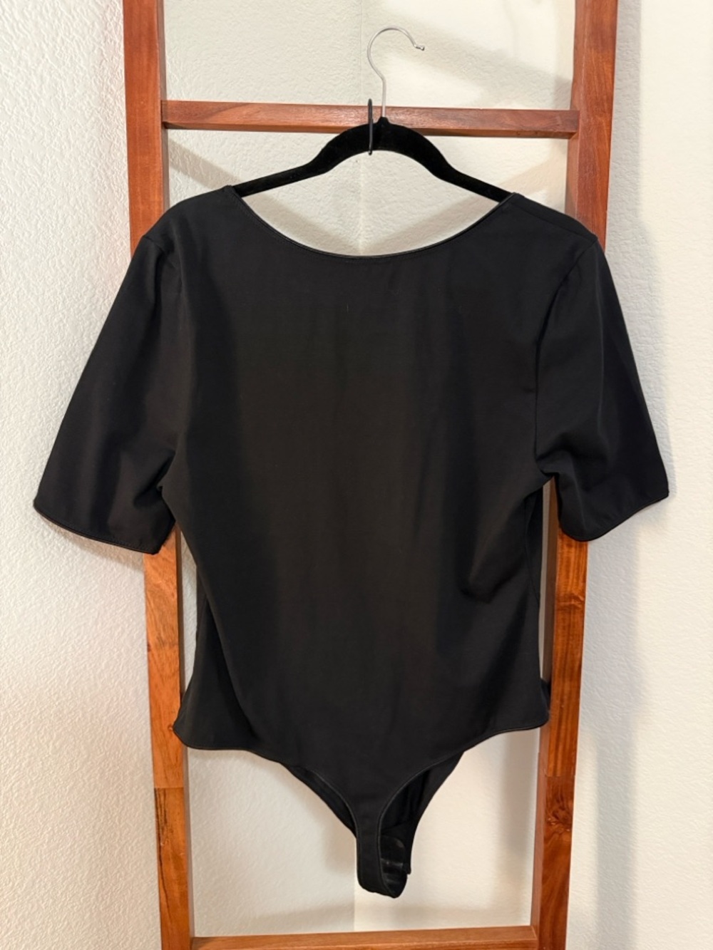 Intimately Free People Black Scoop Neck Short Sleeve Bodysuit XL NWT - Picture 3 of 5
